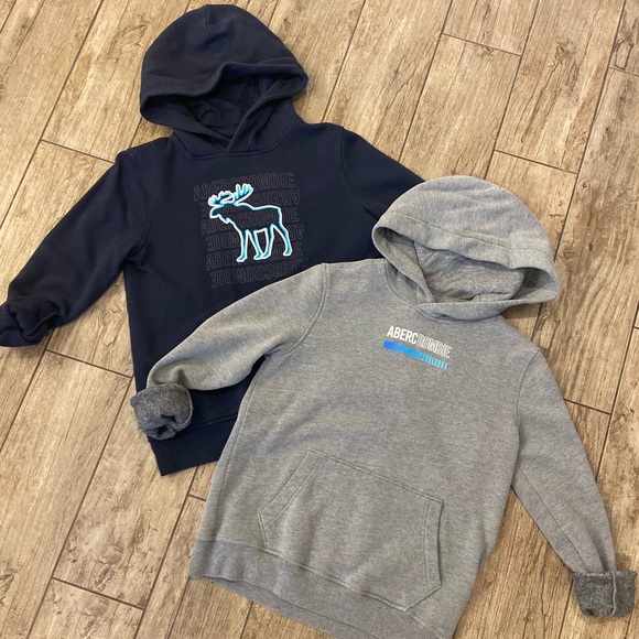 abercrombie kids Shirts & Tops Abercrombie Kids Gray Logo Hoodie